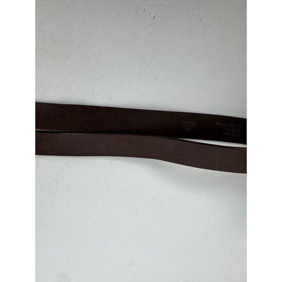 Ted Baker Brown Leather Belt Men's 38in Made in Italy Classic Closet Staple - Picture 10 of 11